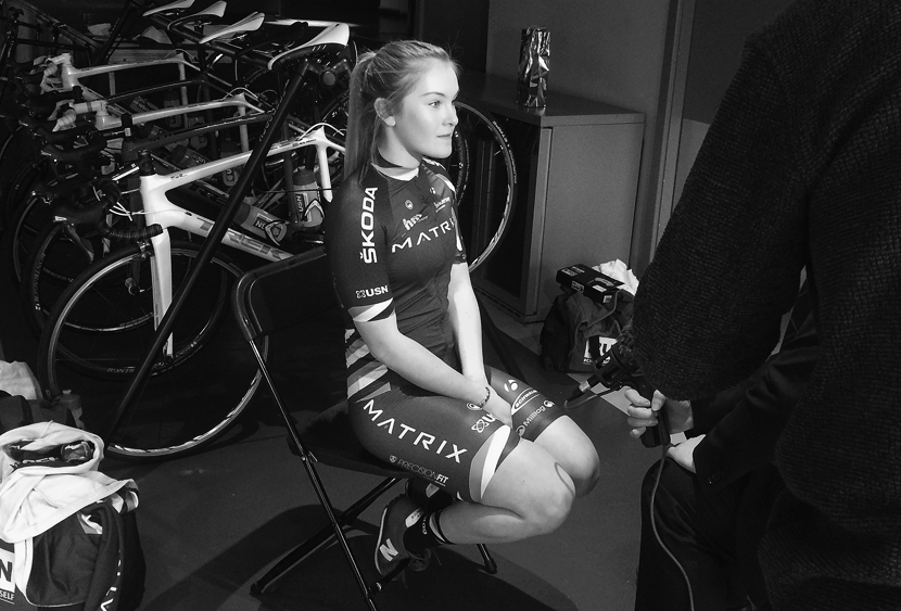 Lucy Shaw Matrix Fitness Pro Cycling team launch 2015