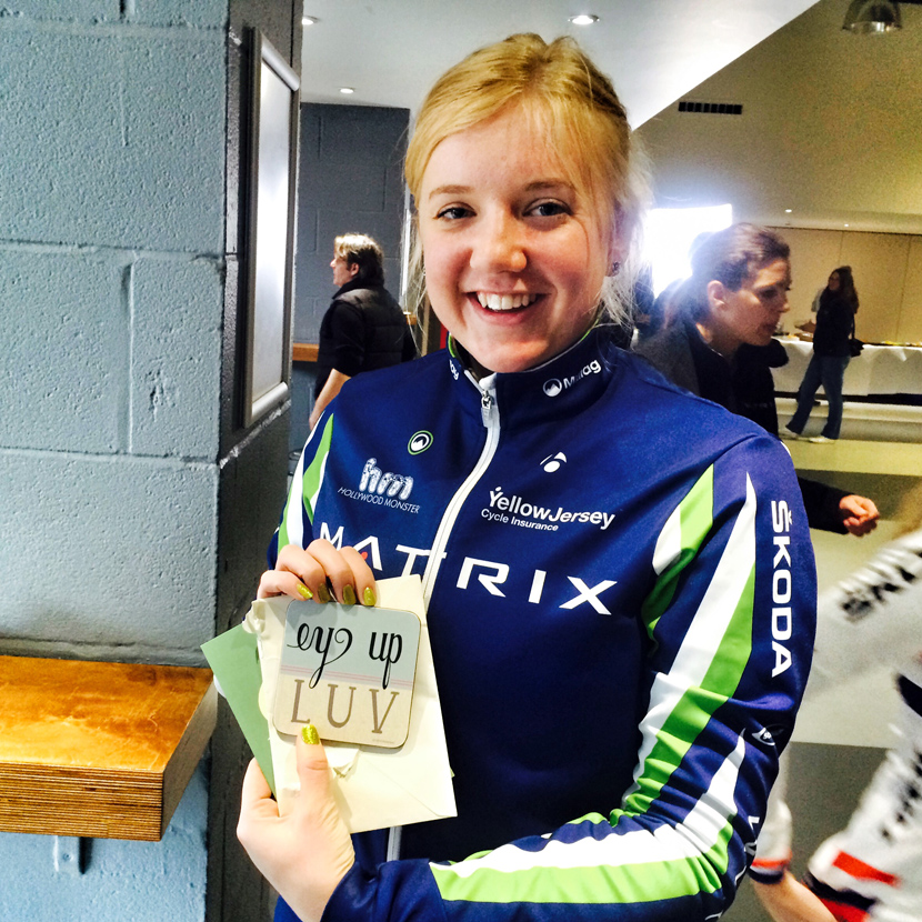 Mel Lowther with support from home!